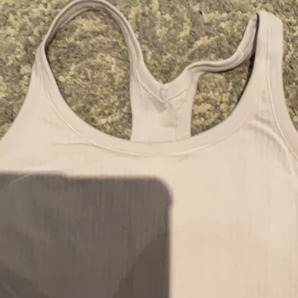 Lululemon Athletica White Fitted Sleeveless Tank Top - Picture 3 of 7
